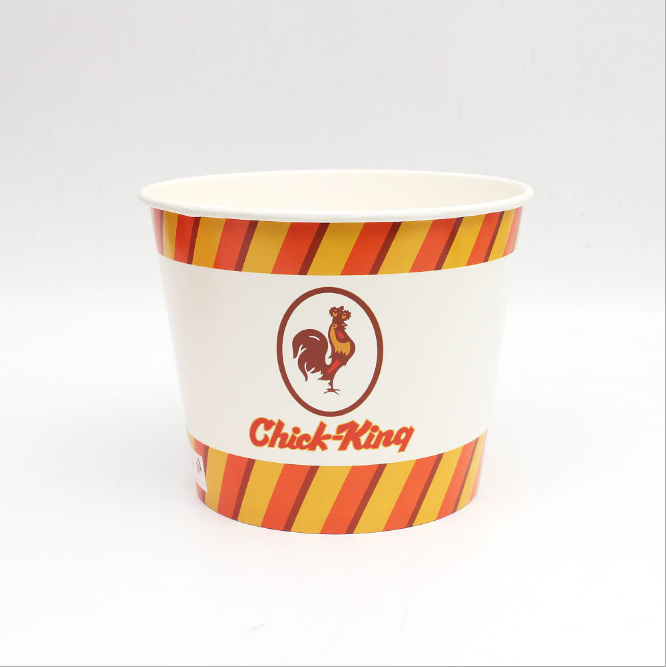 Customized Disposable Paper Fried Chicken Buckets with Lid