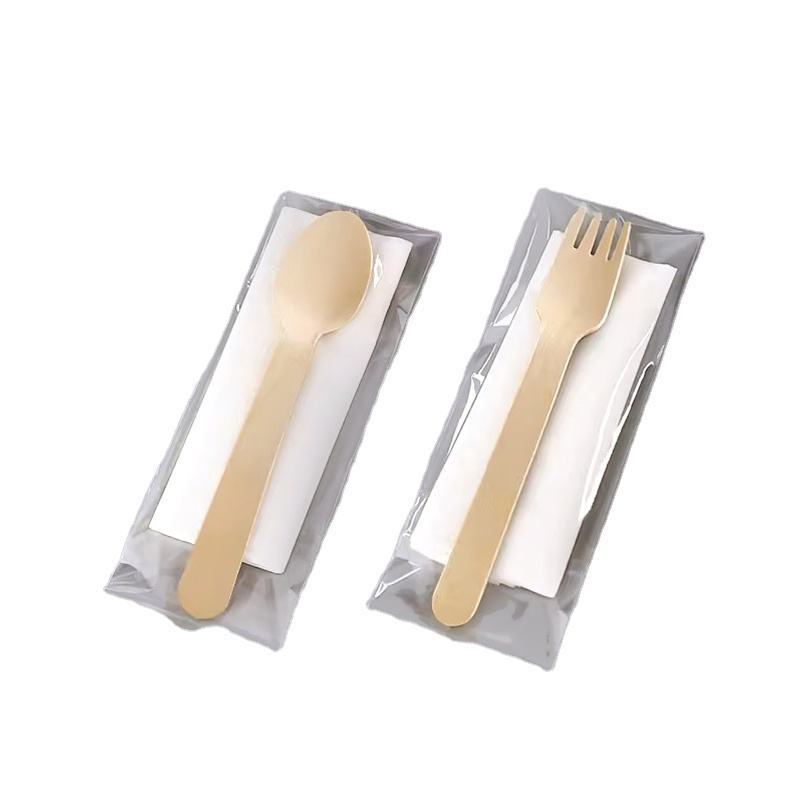 Disposable Party Use Wooden Knife Fork Spoon Cutlery Eco Friendly