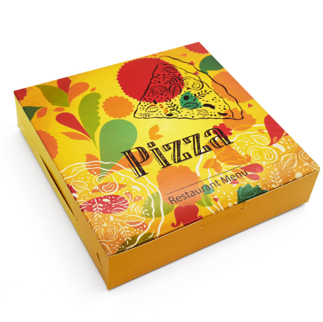 Original Take Away Corrugated Paper Packaging For Pizza Box Carton