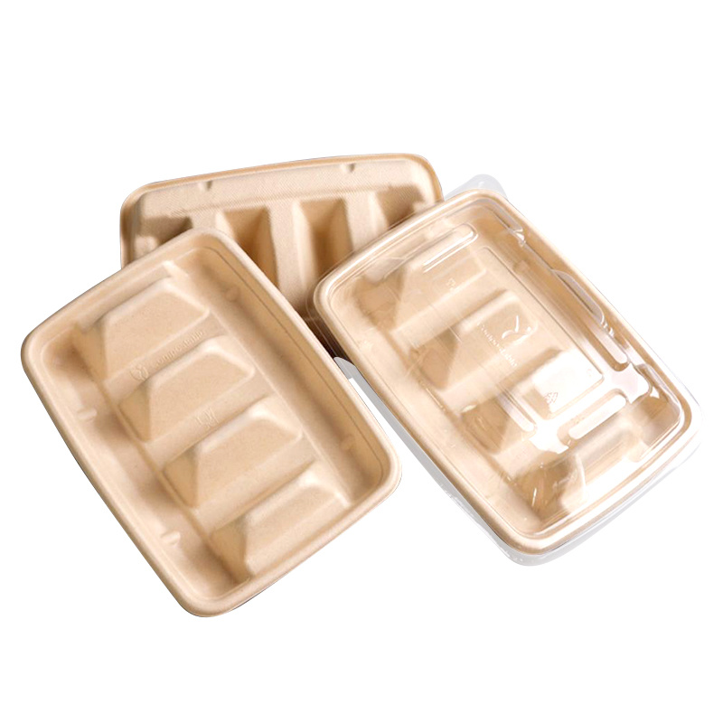 Disposable Customized Biodegradable Takeaway Sugarcane Taco Box