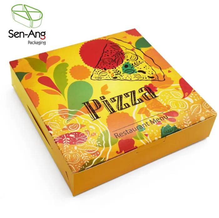 Disposable Cheap Rectangle Corrugated Delivery Pizza Box