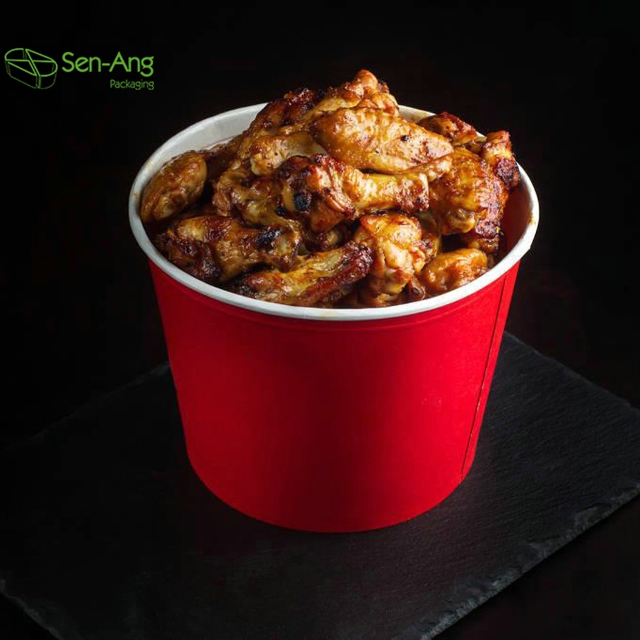 Top Fashion 32oz 46oz 64oz Printed Fried Chicken Popcorn Bucket