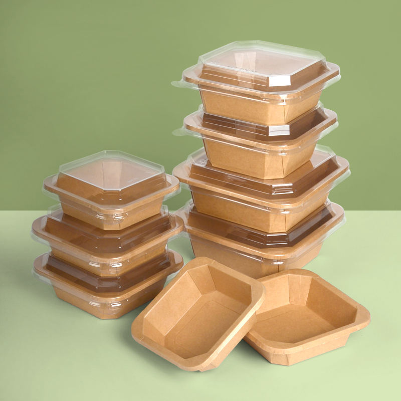 Octagonal paper bowls lead the new trend of eco food packaging