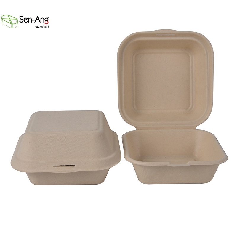 Biodegradable Compostable 3 Compartments 4 Compartments Bagasse Food Container
