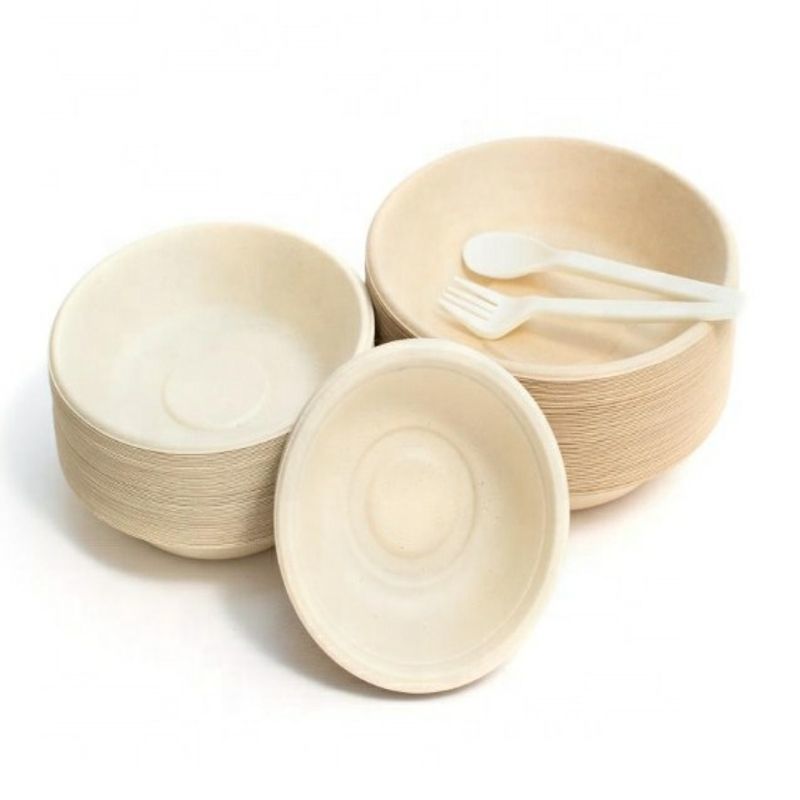 Disposable Biodegradable Sugarcane Pulp Food Lunch Bowl