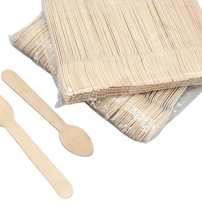 Disposable Mini Wooden Cutlery Set Wooden Fork Knife Set