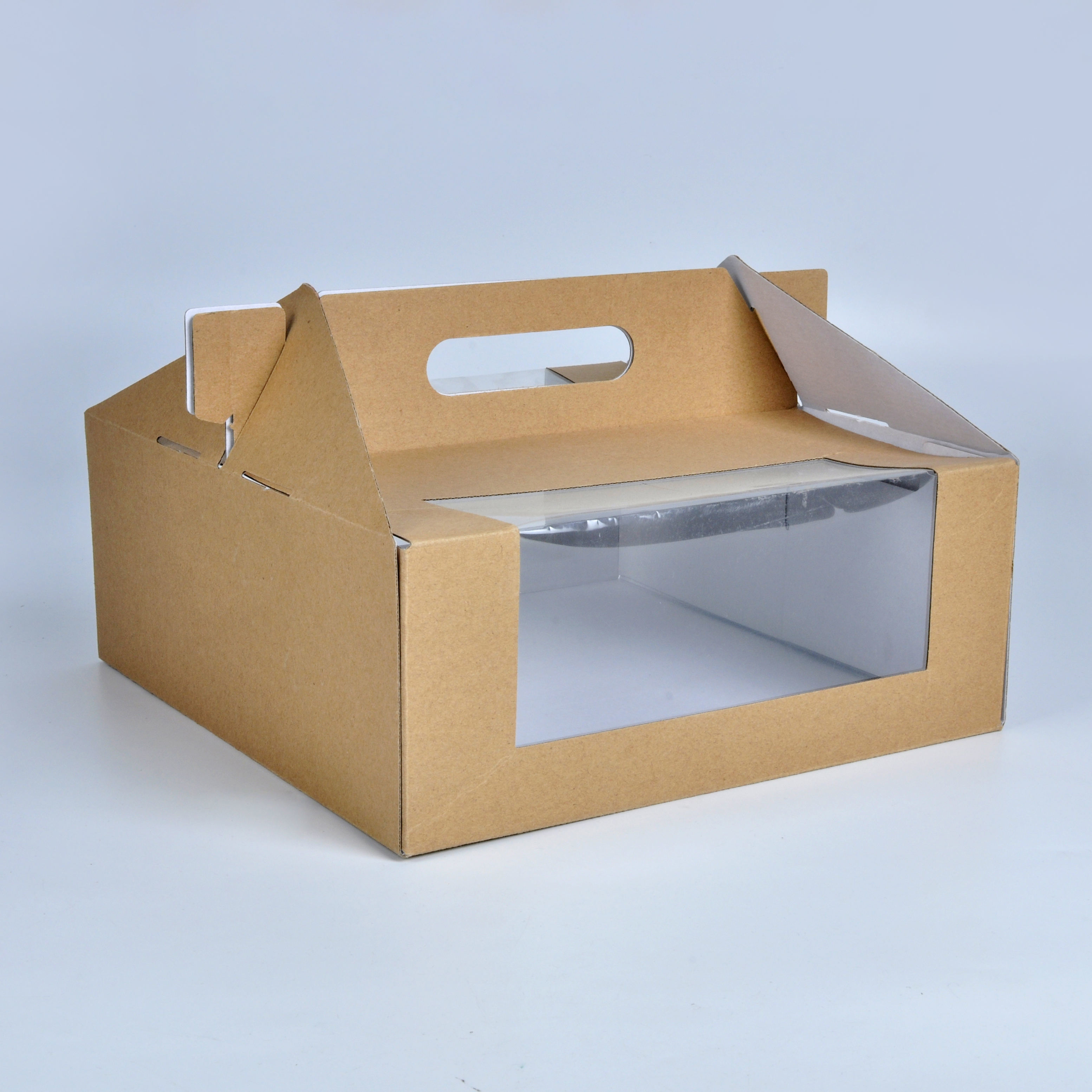 Cardboard Paper Food Cake Box with Handle Wholesale
