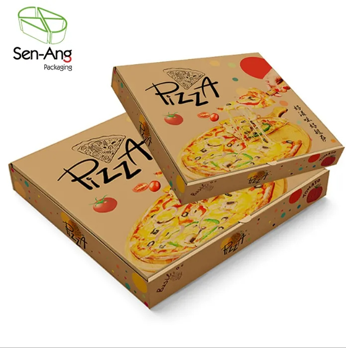 Custom Corrugated Kraft 12inch Pizza Box with Logo