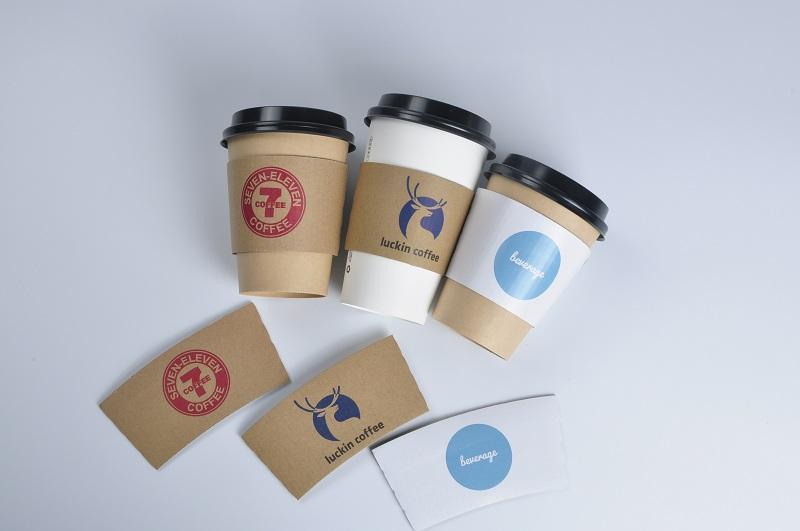Multi Size In Stock Paper Coffee Cup Sleeve Custom Cup Sleeve