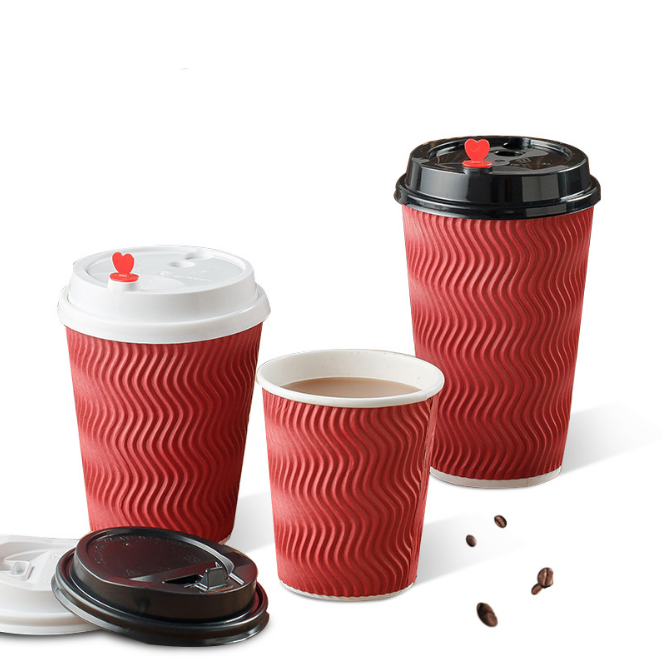 Custom Multi Size Double Wall Corrugated Coffee Cups