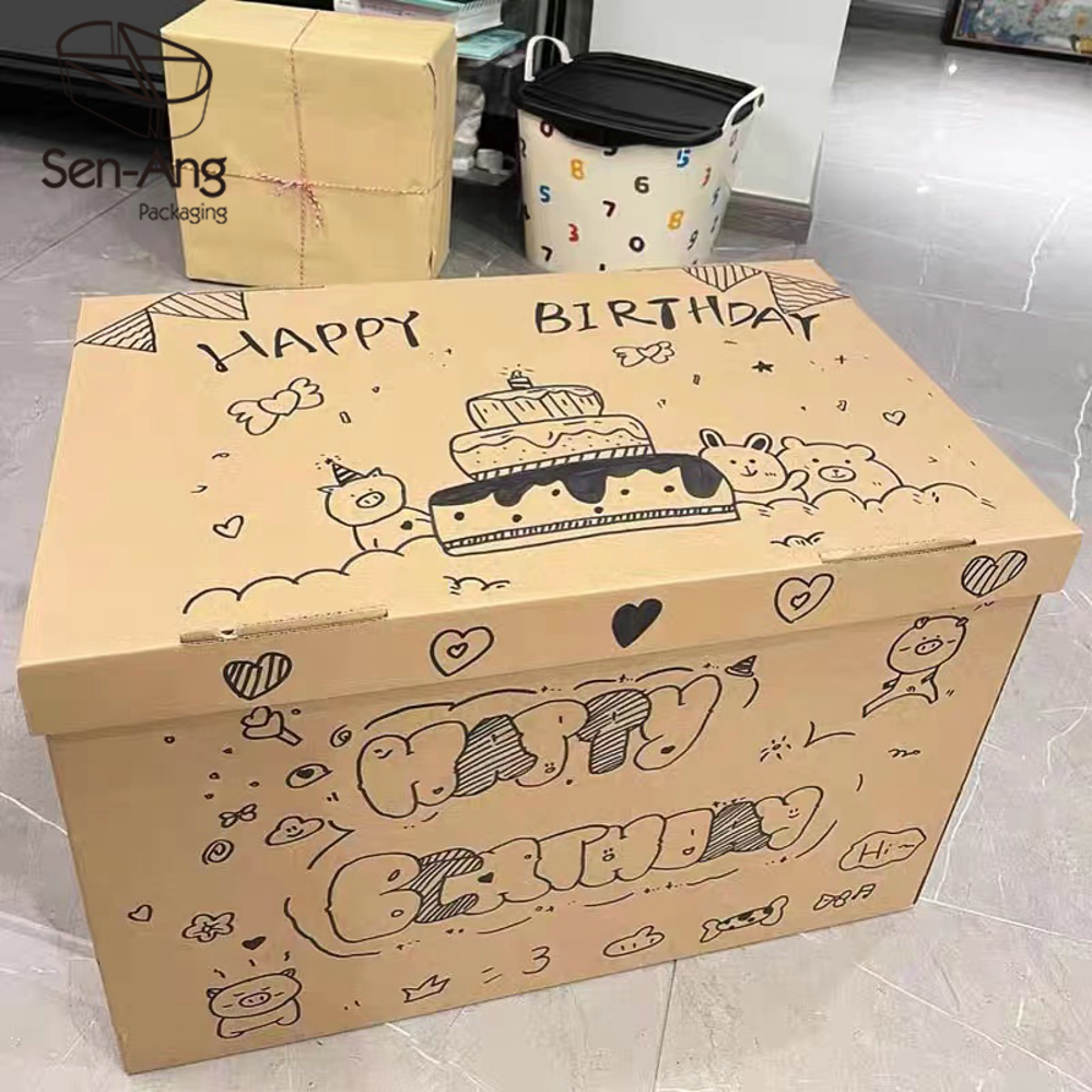 Custom Good Selling Wedding Christmas Packing Square Paper Gift Box