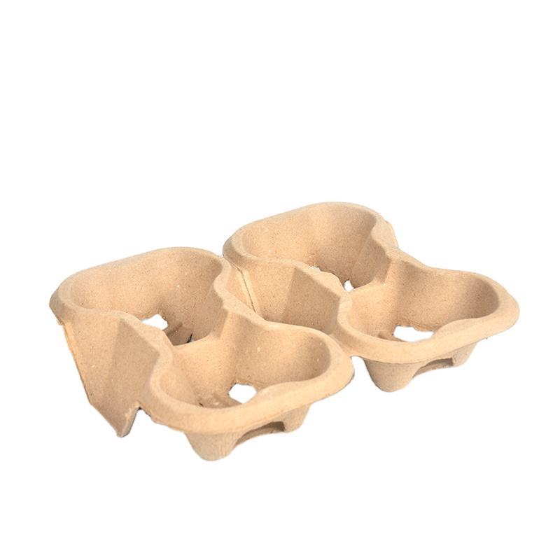 Disposable Customized Kraft Take Away Paper Coffee Cup Holder
