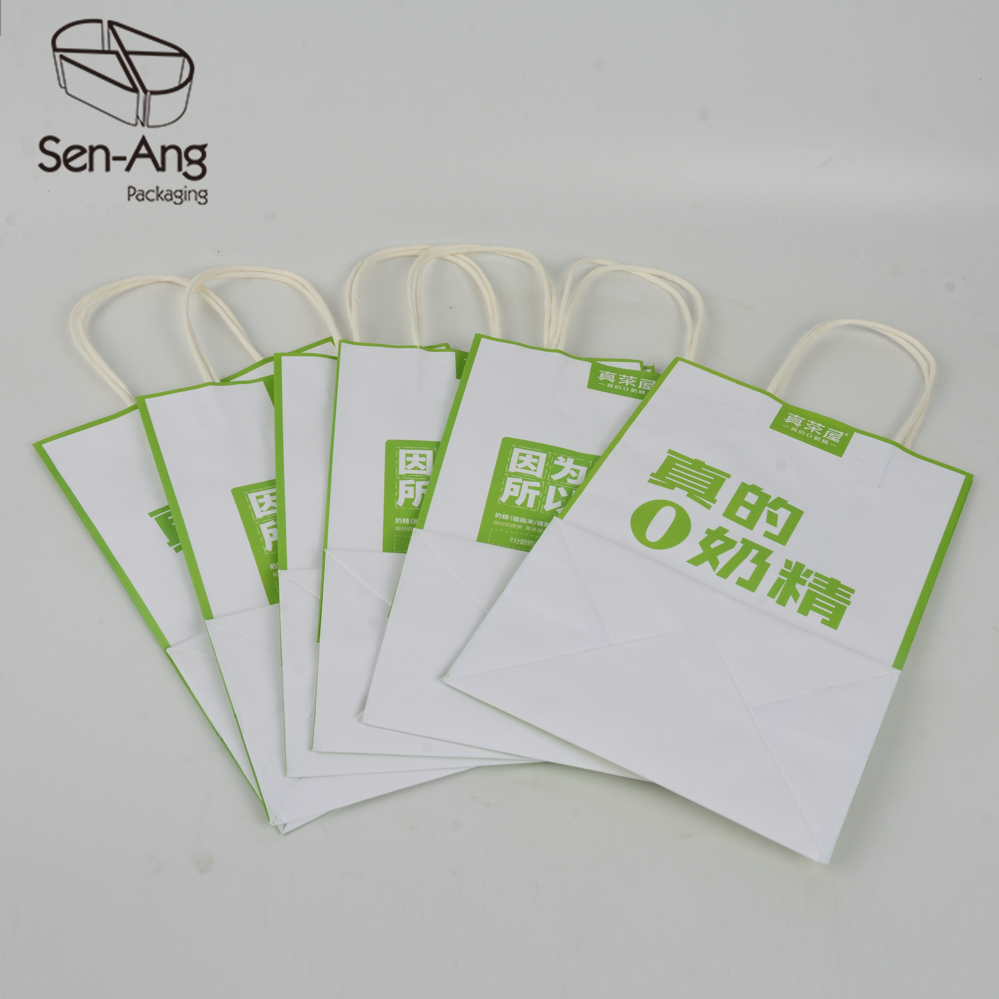 Custom Logo Toast Sandwich Shopping Kraft Paper Bag