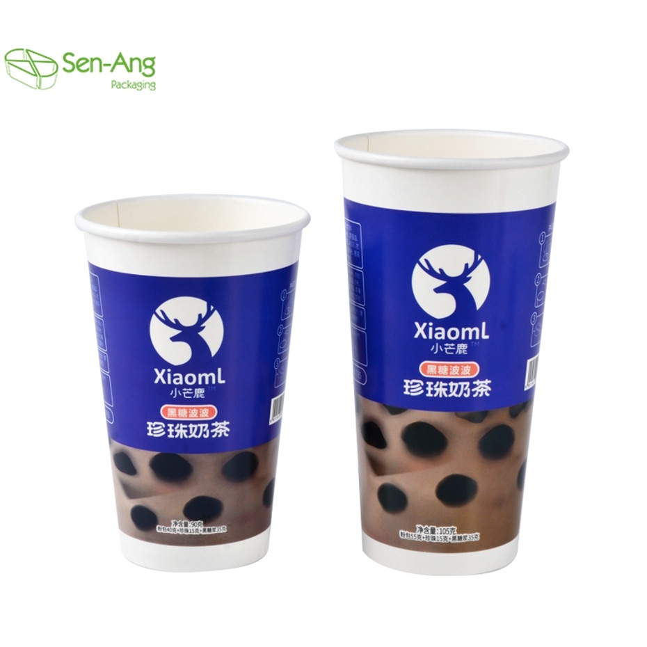 Disposable Top Fashion Takeaway Kraft Coffee with Lid Paper Cup