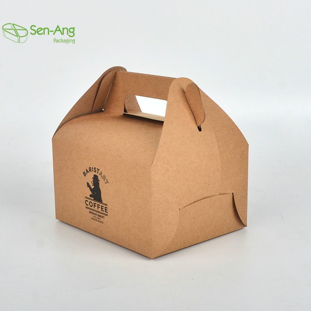 Custom Eco Friendly Disposable Kraft Paper Wedding Cake Box