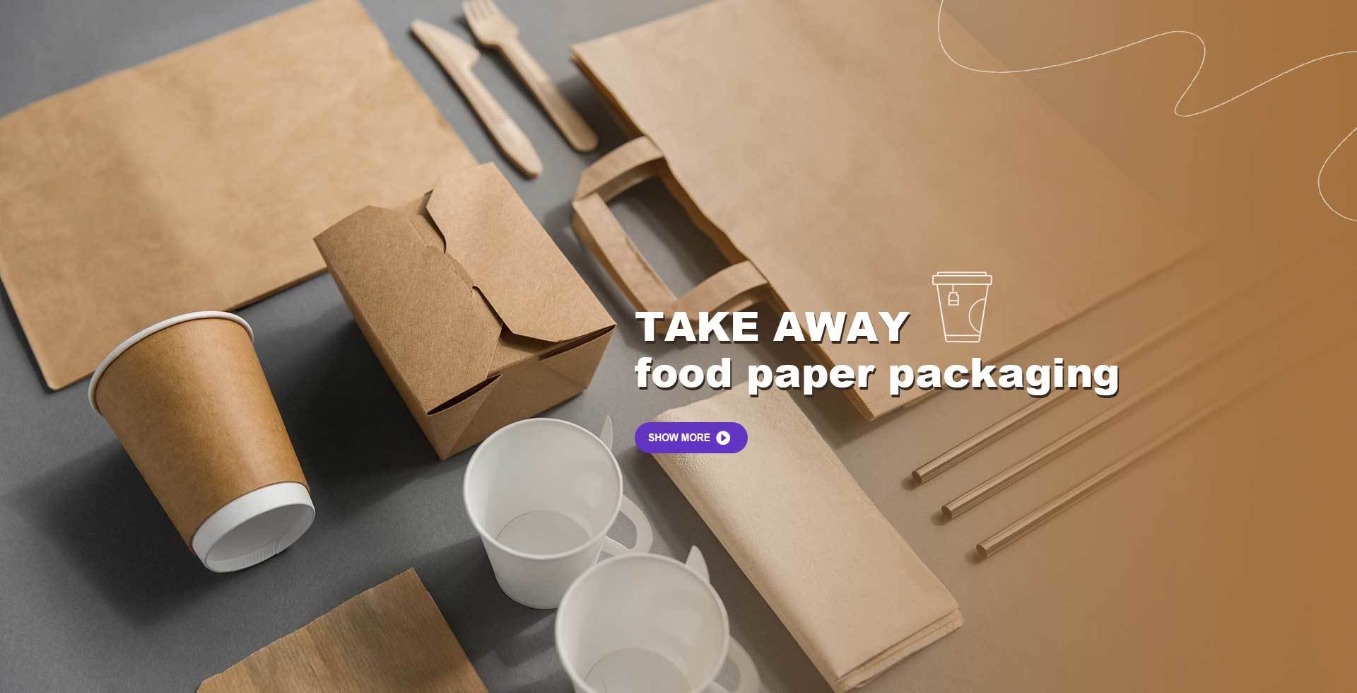 Take Away Food Paper Packing