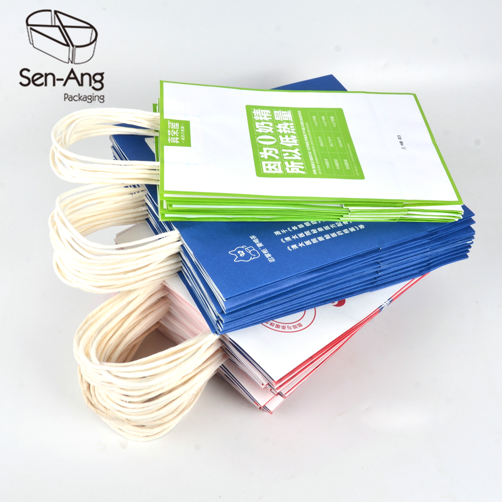 Wholesale Custom Logo Kraft Oversize Eco Friendly Shopping Paper Bag
