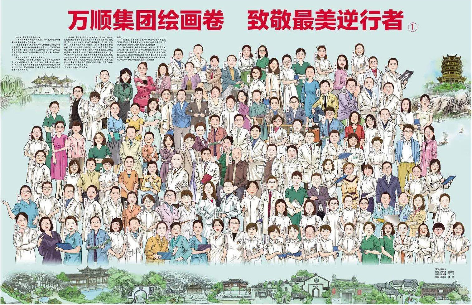 掌上風(fēng)云丨萬順集團(tuán)繪畫卷 致敬最美逆行者