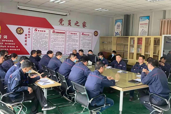 學(xué)習(xí)百年黨史，凝聚奮進(jìn)力量|萬(wàn)順集團(tuán)黨委“永遠(yuǎn)跟黨走”群眾性主題宣傳教育活動(dòng)之——?jiǎng)趧?wù)支部定州生產(chǎn)基地小組學(xué)習(xí)會(huì)