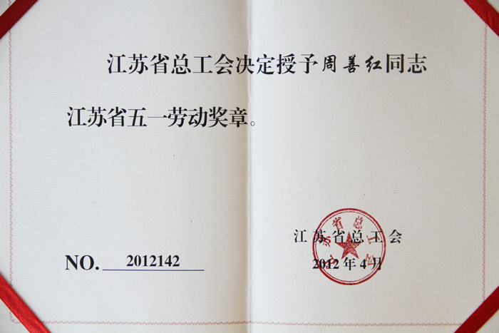 江蘇省五一勞動獎(jiǎng)?wù)? title=
