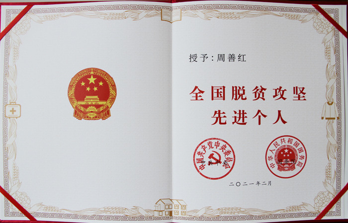 全國(guó)脫貧攻堅(jiān)先進(jìn)個(gè)人 全國(guó)脫貧攻堅(jiān)先進(jìn)個(gè)人