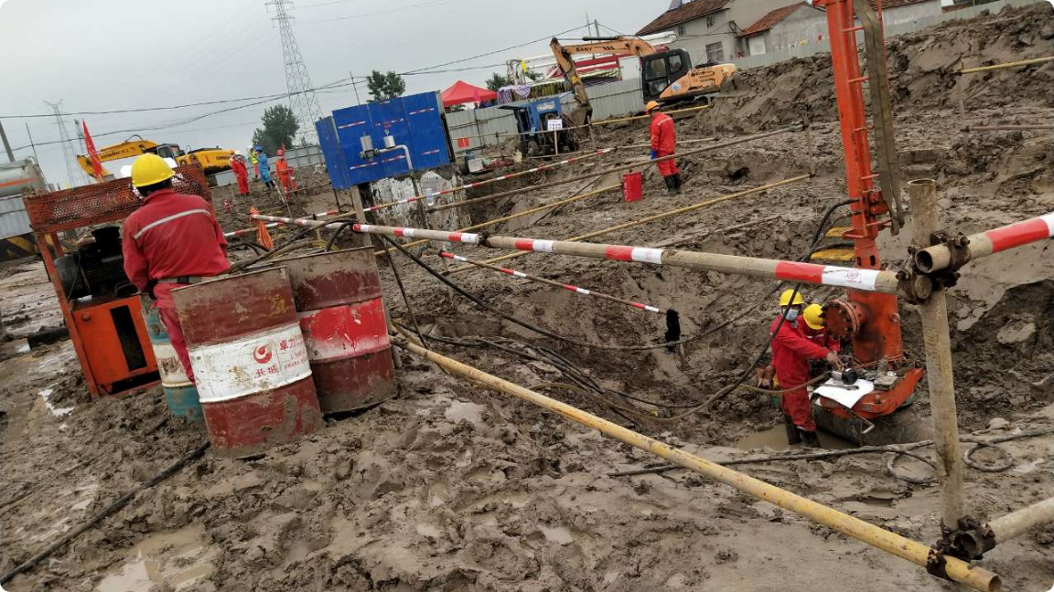 Jingmen South Bridge Valve Room Reconstruction Ball Taking Project Construction Perfect End!