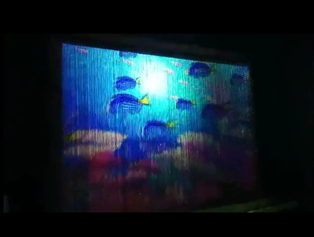 琶州投影水簾