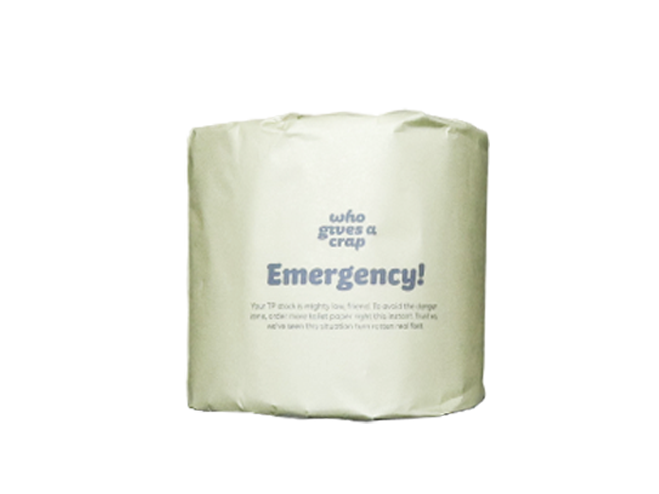 Kleine Rolle Toilettenpapier