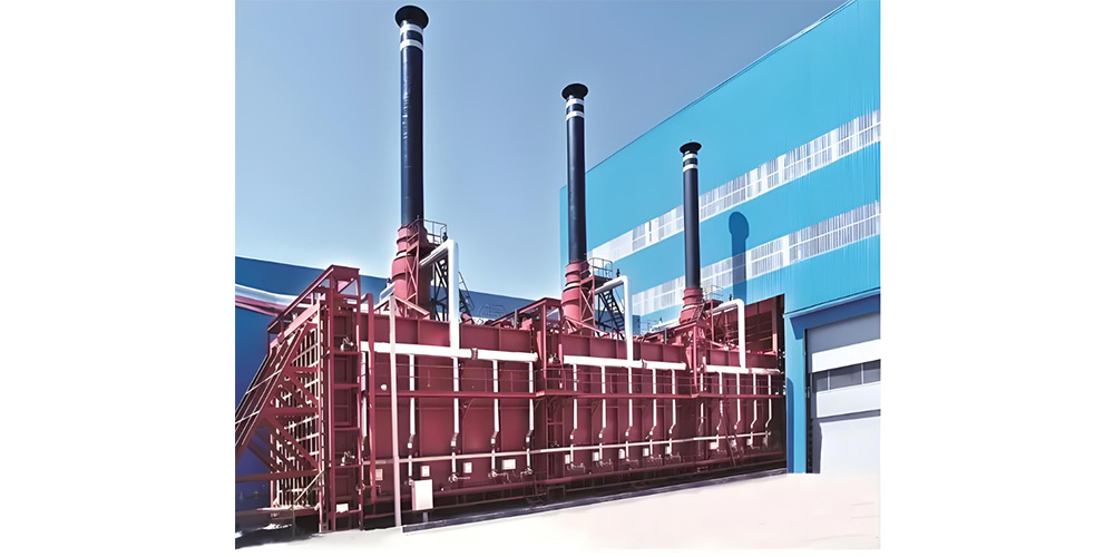 Segmented gas trolley furnace