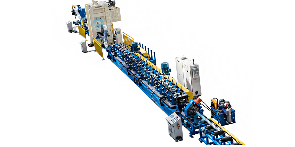 TF shelf column cold bending production line