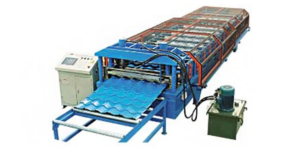 Glazed tile cold bending production line