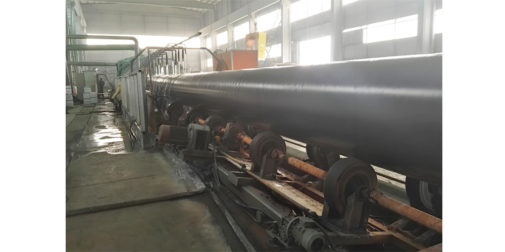 Steel pipe anti-corrosion hot coating heating line