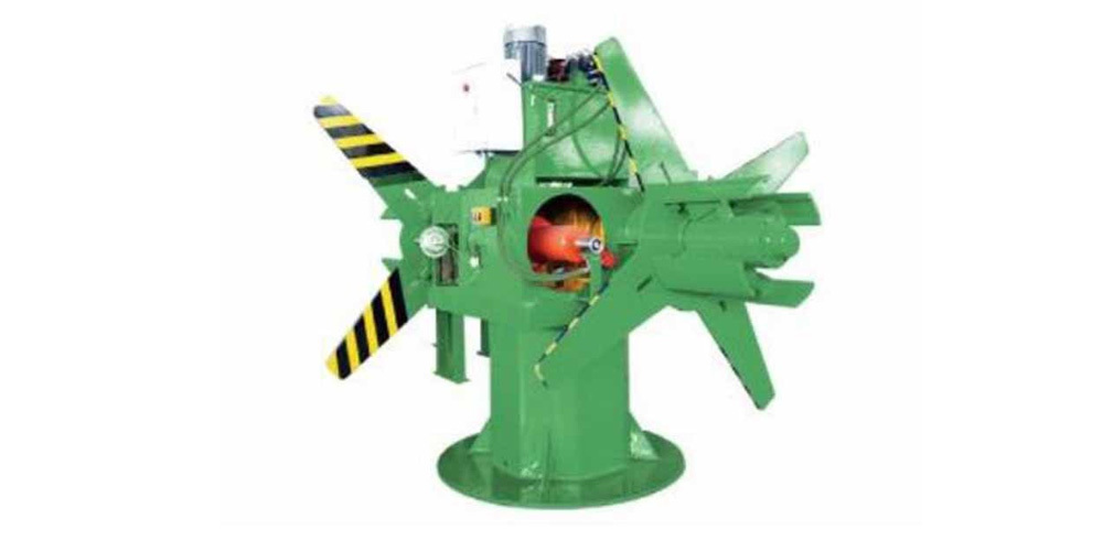 Bilateral hydraulic uncoiler