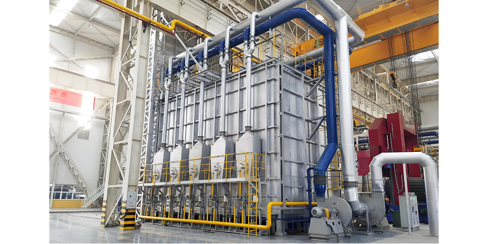 Natural gas forging furnace