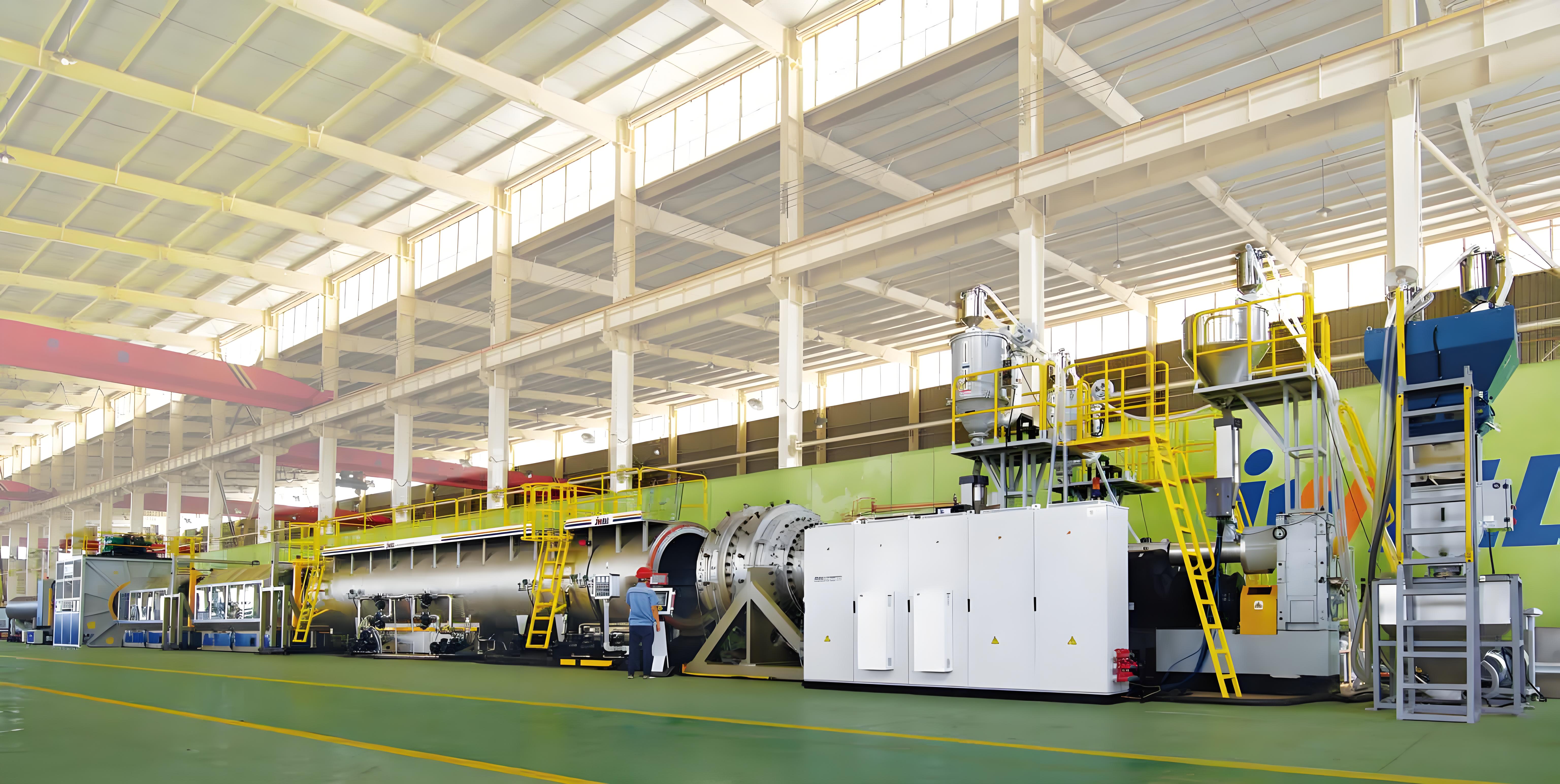 Large Diameter HDPE Solid Wall Pipe Extrusion Line