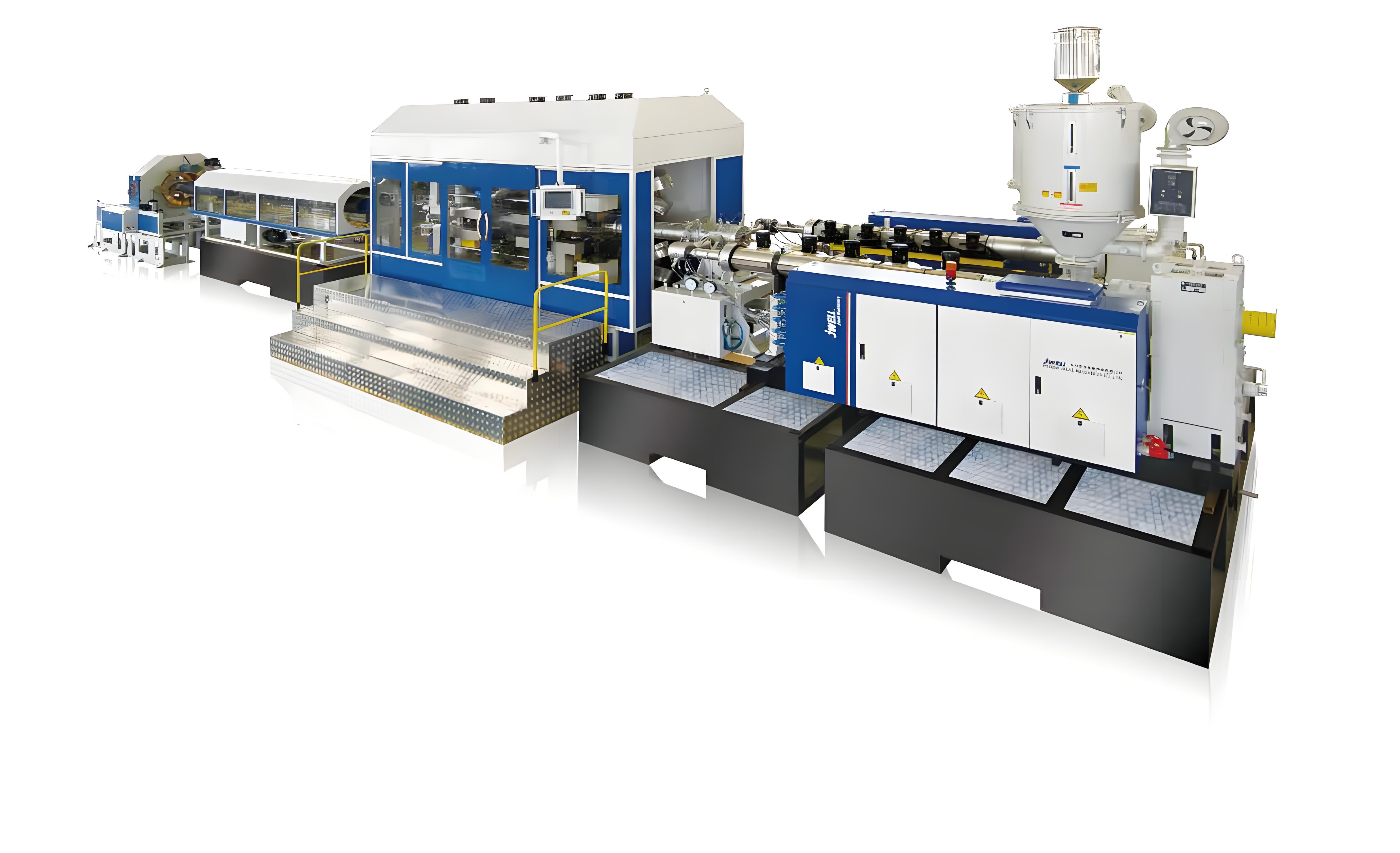 High speed single screw host extrusion PEPP double wall corrugated pipe production line