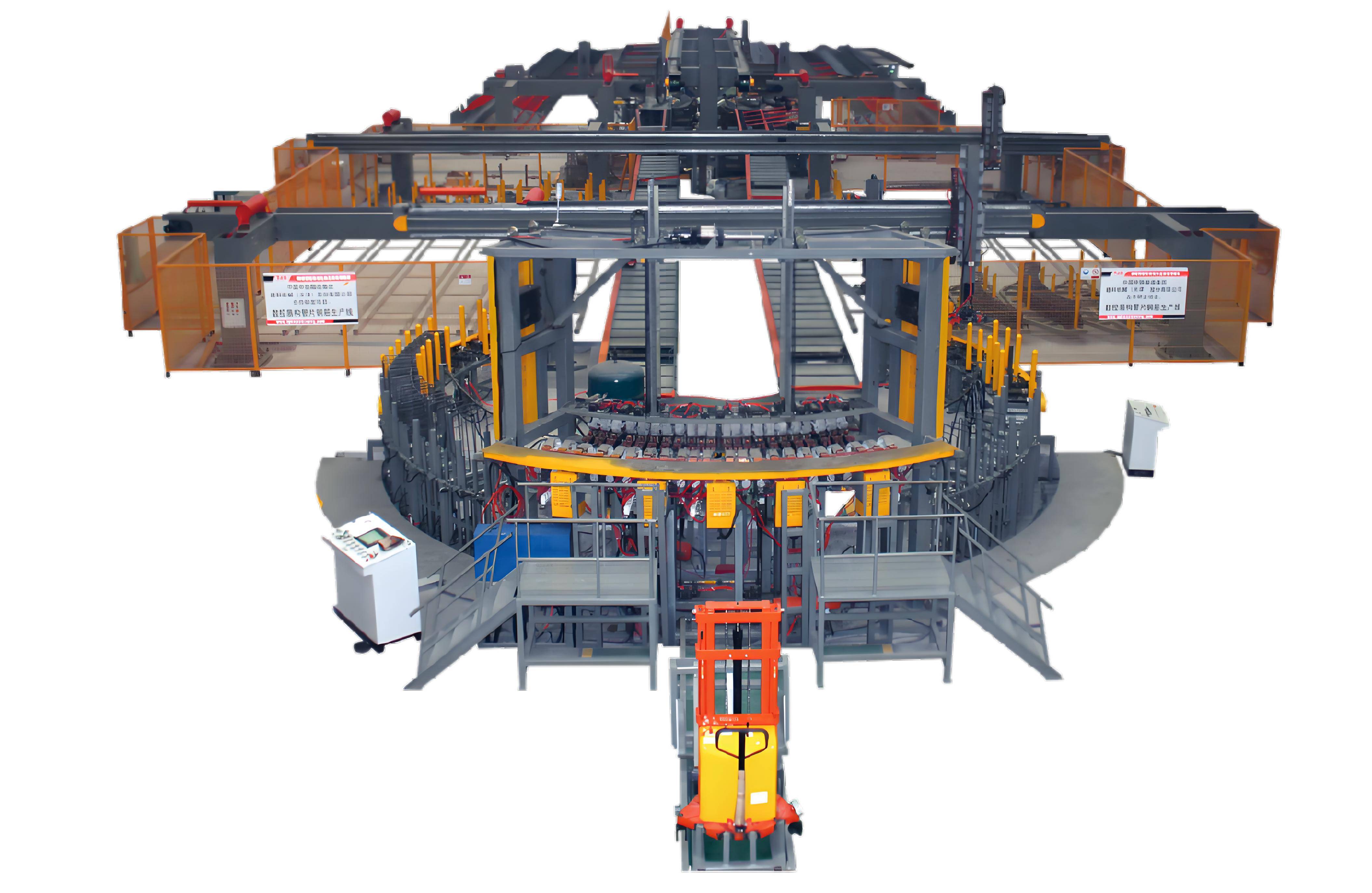 Automatic production line of segment reinforcement cage