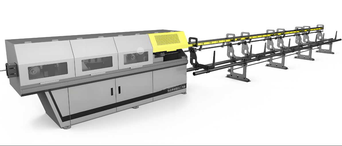 Intelligent high-speed steel bar straightening and cutting machine