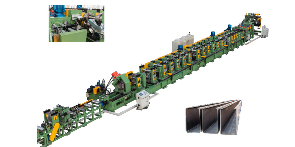 TF steel tube beam steel cold bending production line