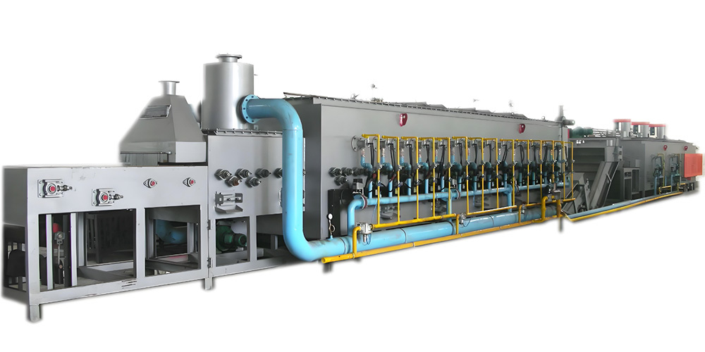 Gas mesh belt furnace
