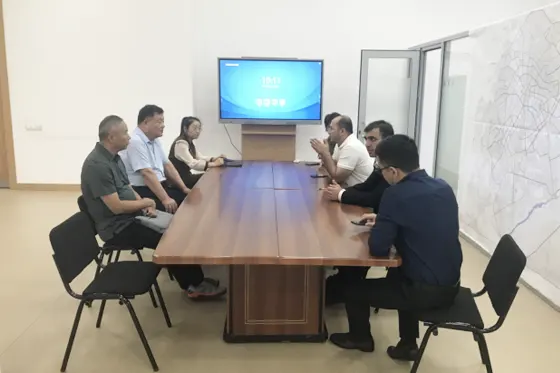 Guests from Uzbekistan visited Shandong JiBao Electric Co. Ltd. to discuss cooperation.