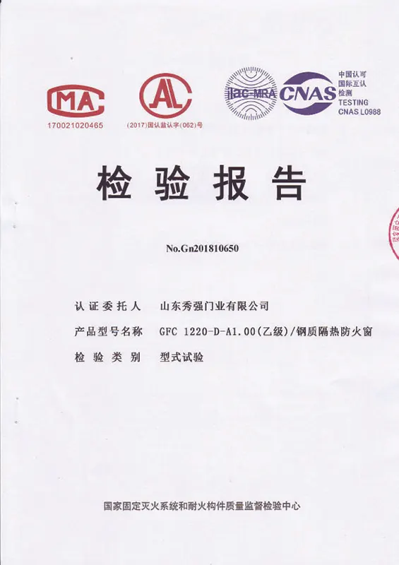 Fire Window Inspection Report Fire Window Inspection Report