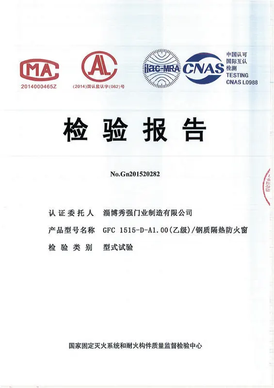 Fire Window Inspection Report Fire Window Inspection Report