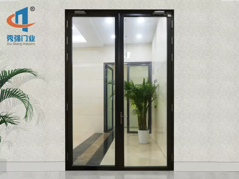Swing glass fire doors