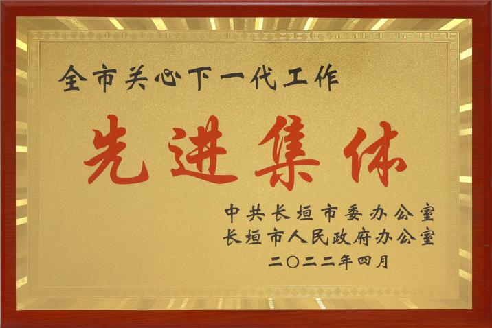 全市關(guān)心下一代工作先進集體 2022年
