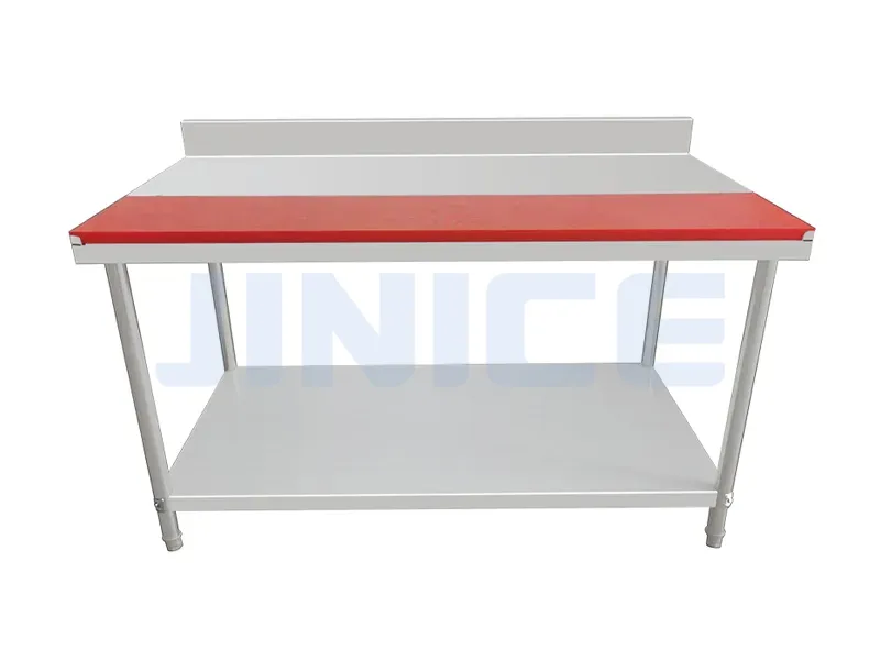 Stainless Steel Worktable (Round leg assembly with cutting board)