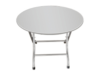 Stainless steel dining table (Round leg )