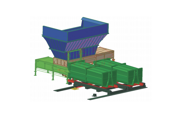 平臺上料（加橫推）垃圾壓縮設備（300-1200T）