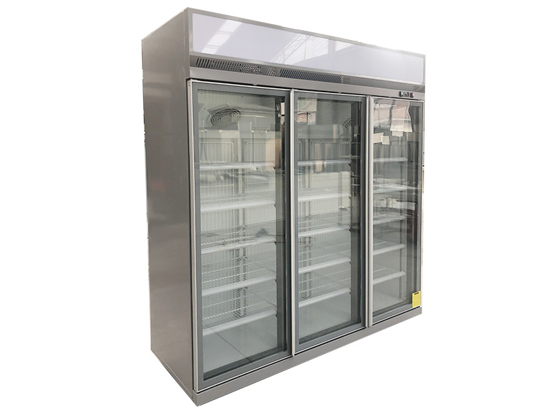 Three-door Freezer Refrigerator (upper compressor with a light box)