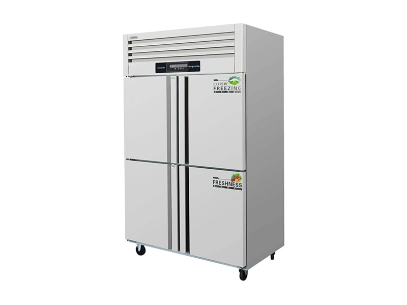 Four-doors Double Machine & Dual-temperature Vertical Cabinet